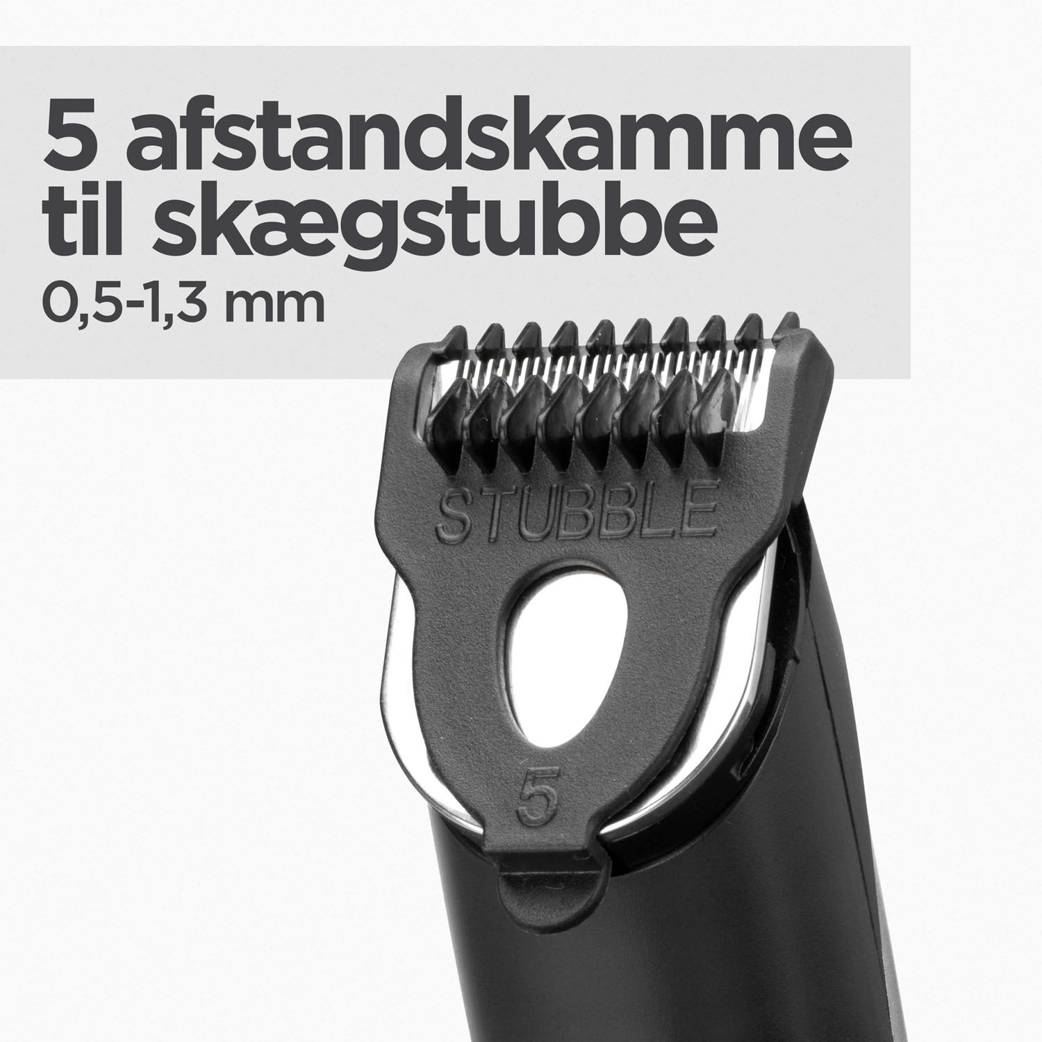 5 afstandskamme til sk&aelig;gstubbe 0,5-1,3 mm